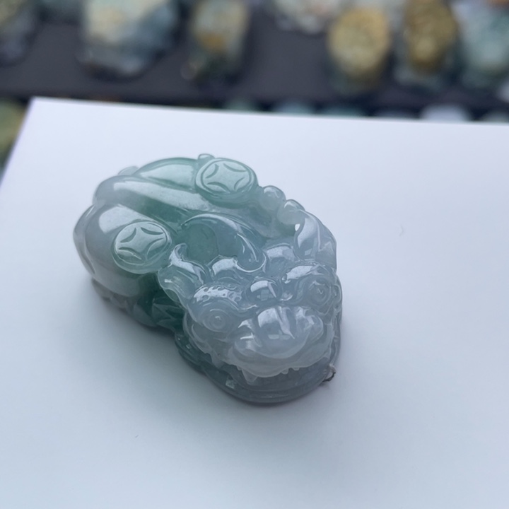 翡翠颈饰未镶嵌貔貅