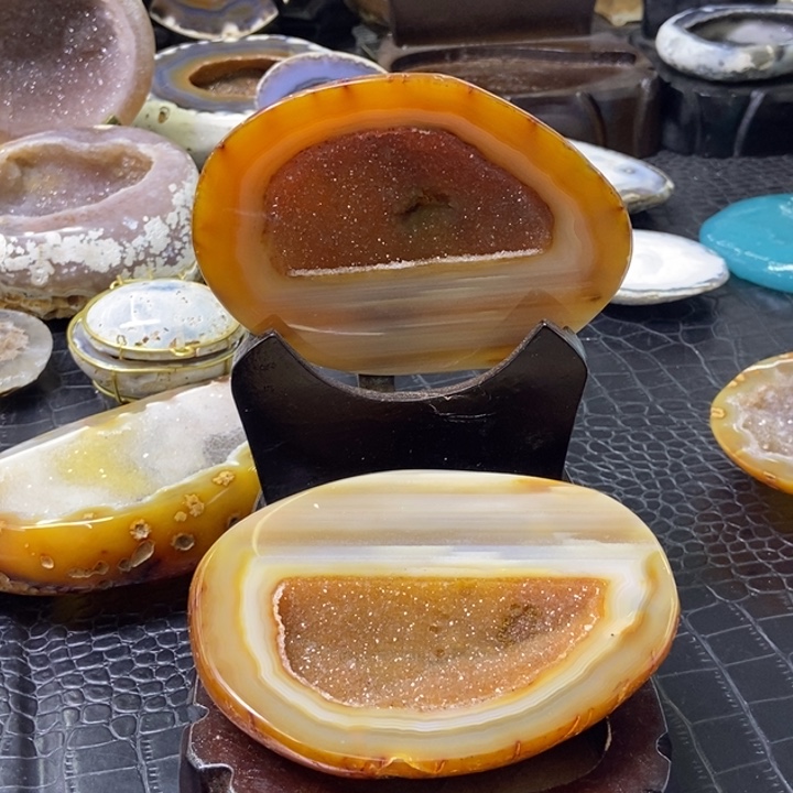 亚***丑水晶珠宝半成品未镶嵌黄金pen