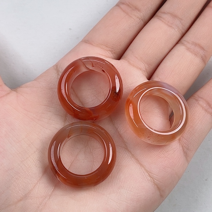 未镶嵌冰飘跑环17mm（多样式发其一）南红玛瑙