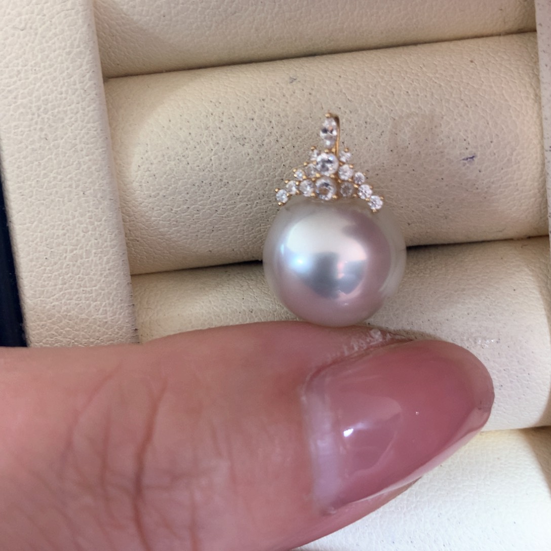 海水珍珠颈饰18K金镶嵌