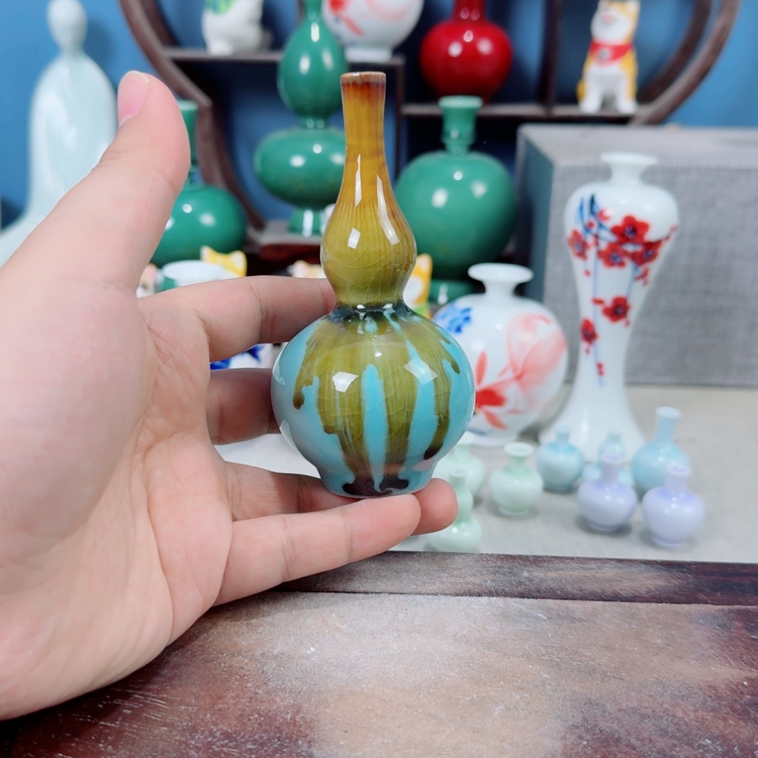 陶瓷手工小花器摆件