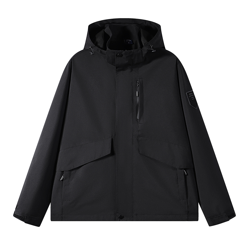春秋连帽廊型宽松山系冲锋衣登山服潮牌情侣外套三防服风衣户外套
