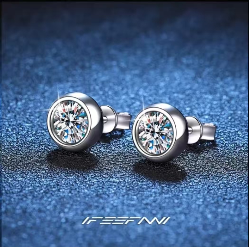 【南非之星】 0.3CT 泡泡耳饰