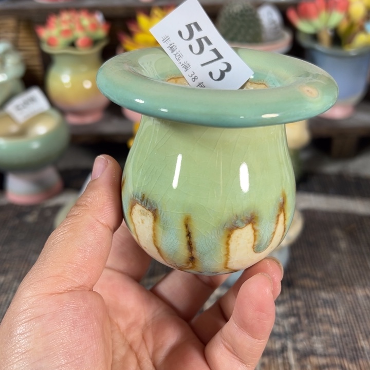 口4.5 手工花盆满30包邮