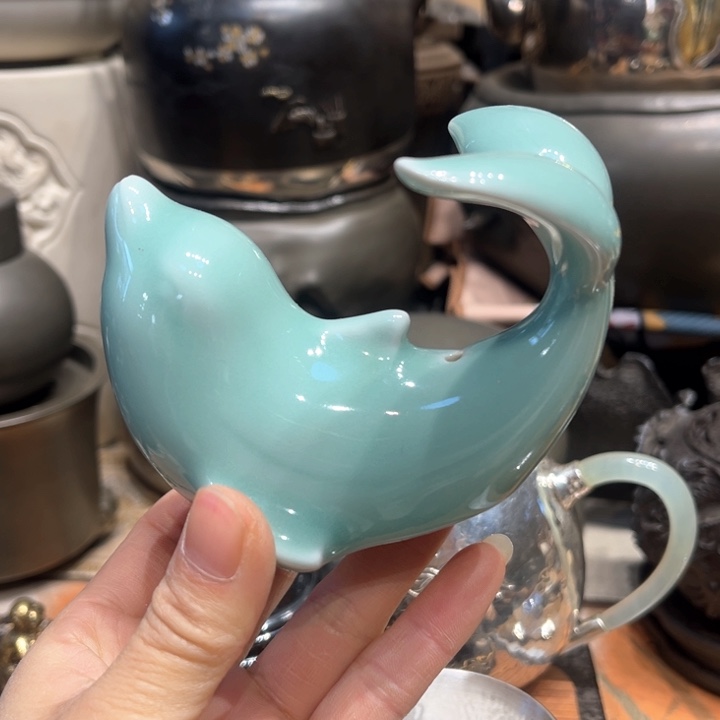 蜜安罐瓷香炉锡茶则