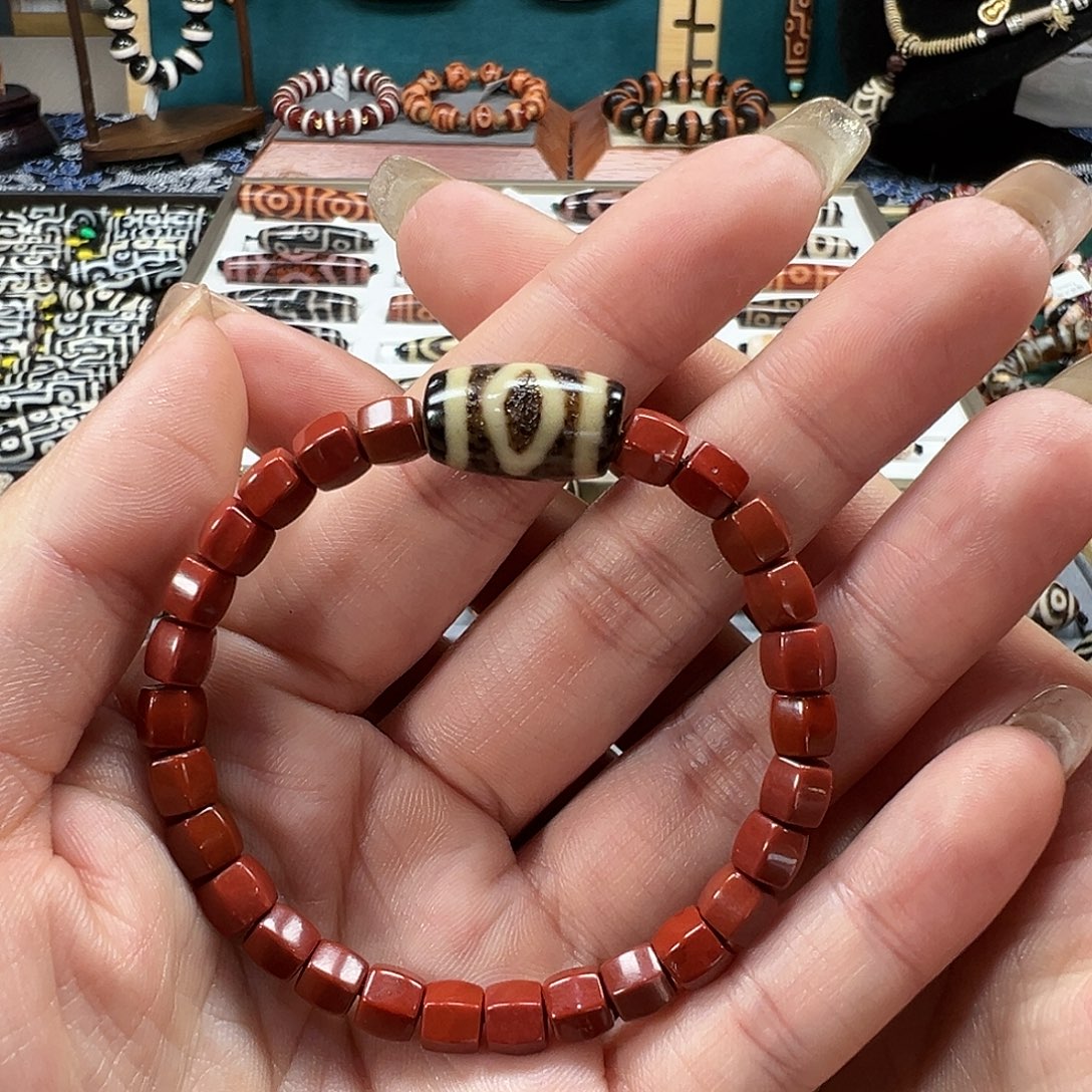 玛瑙/玉髓未镶嵌珠宝半成品老冯桶珠手串