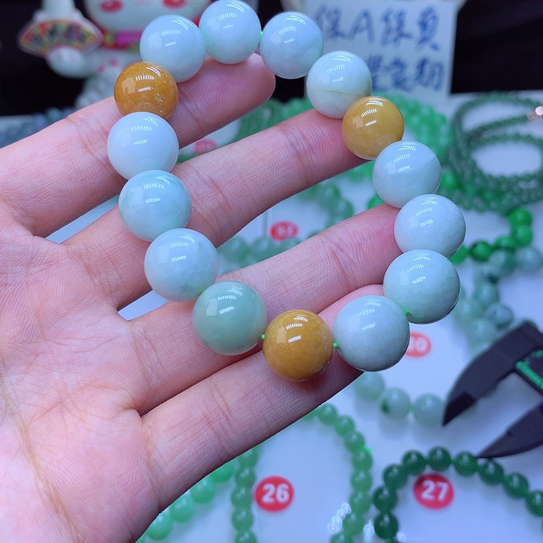 翡翠毛衣链未镶嵌