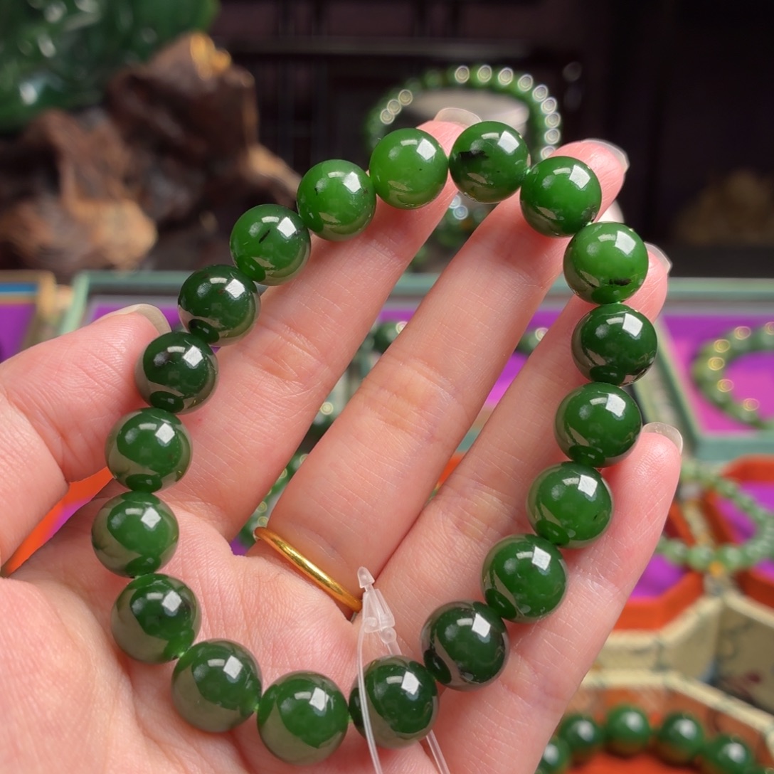 和田玉（碧玉）未镶嵌手串