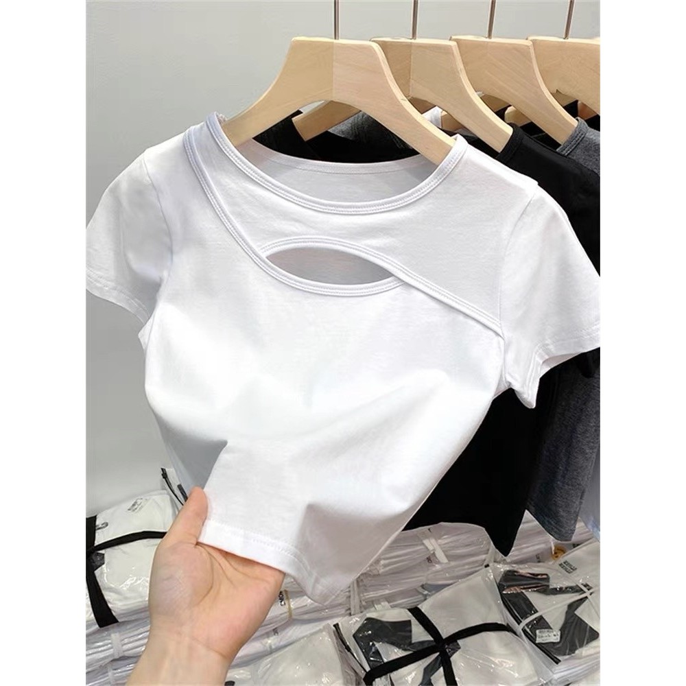 女童2025夏季新款洋气短袖T恤(尺码偏大-按身高拍)B2229