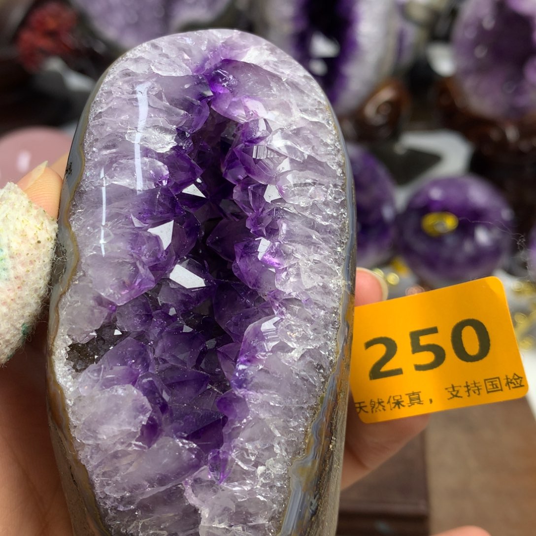 紫晶摆件未镶嵌紫晶