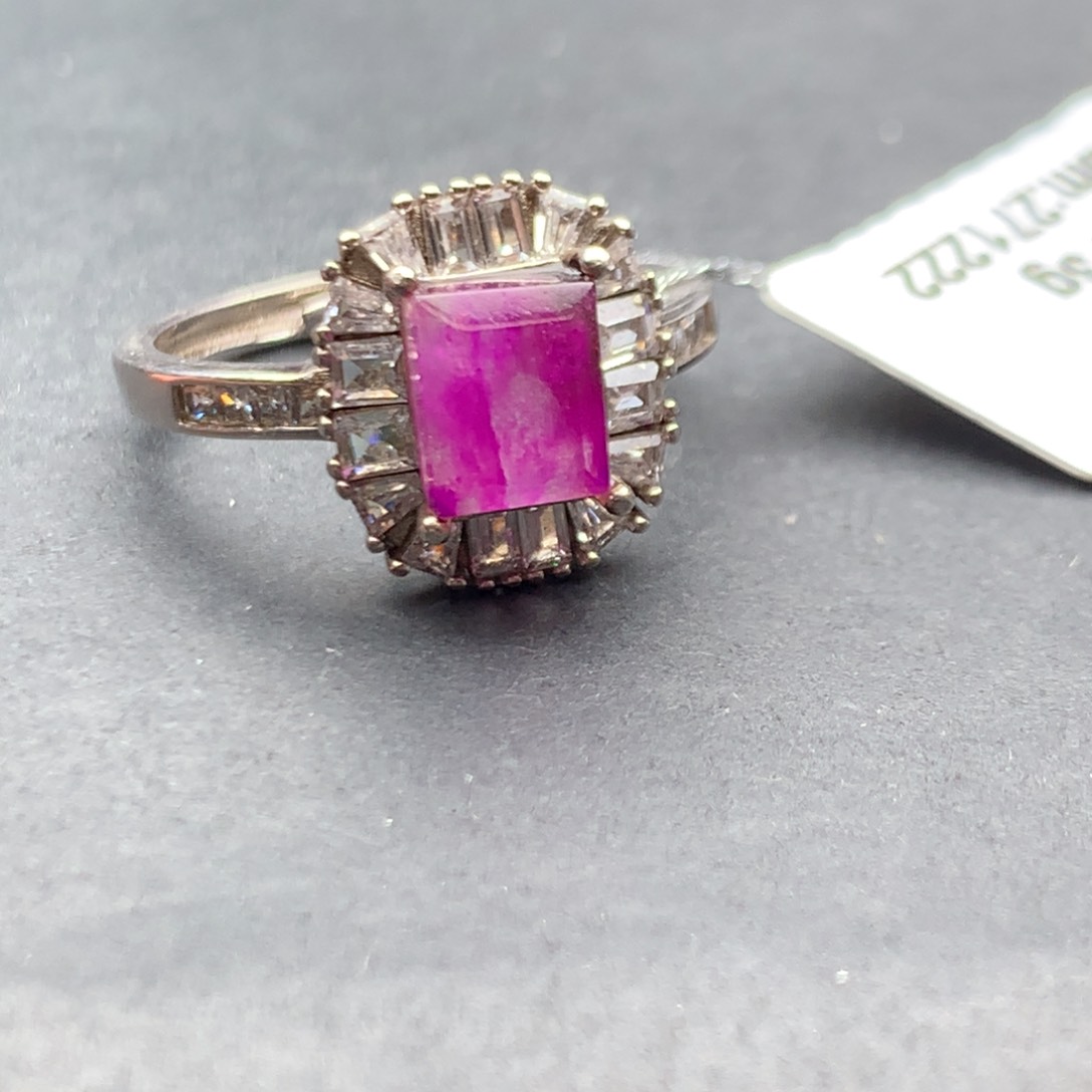 苏纪石（舒俱来）银S925镶嵌戒指