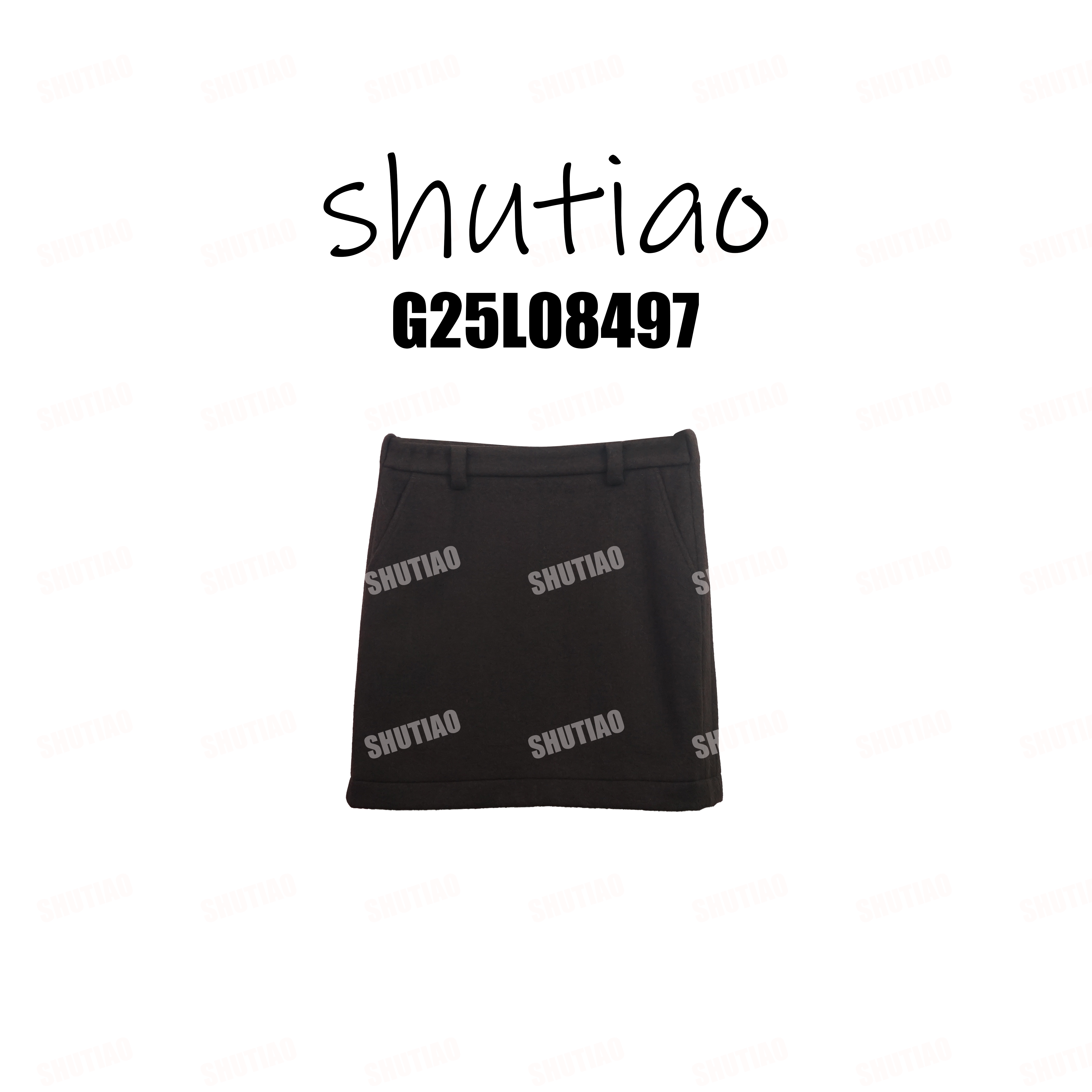 【SHUTIAO】2025冬季：新款小众设计款短裙G25L08497
