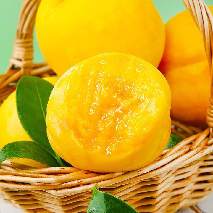 顺丰包邮当季新鲜锦香黄桃 新鲜水果当应季桃子整箱露天蜜桃甜