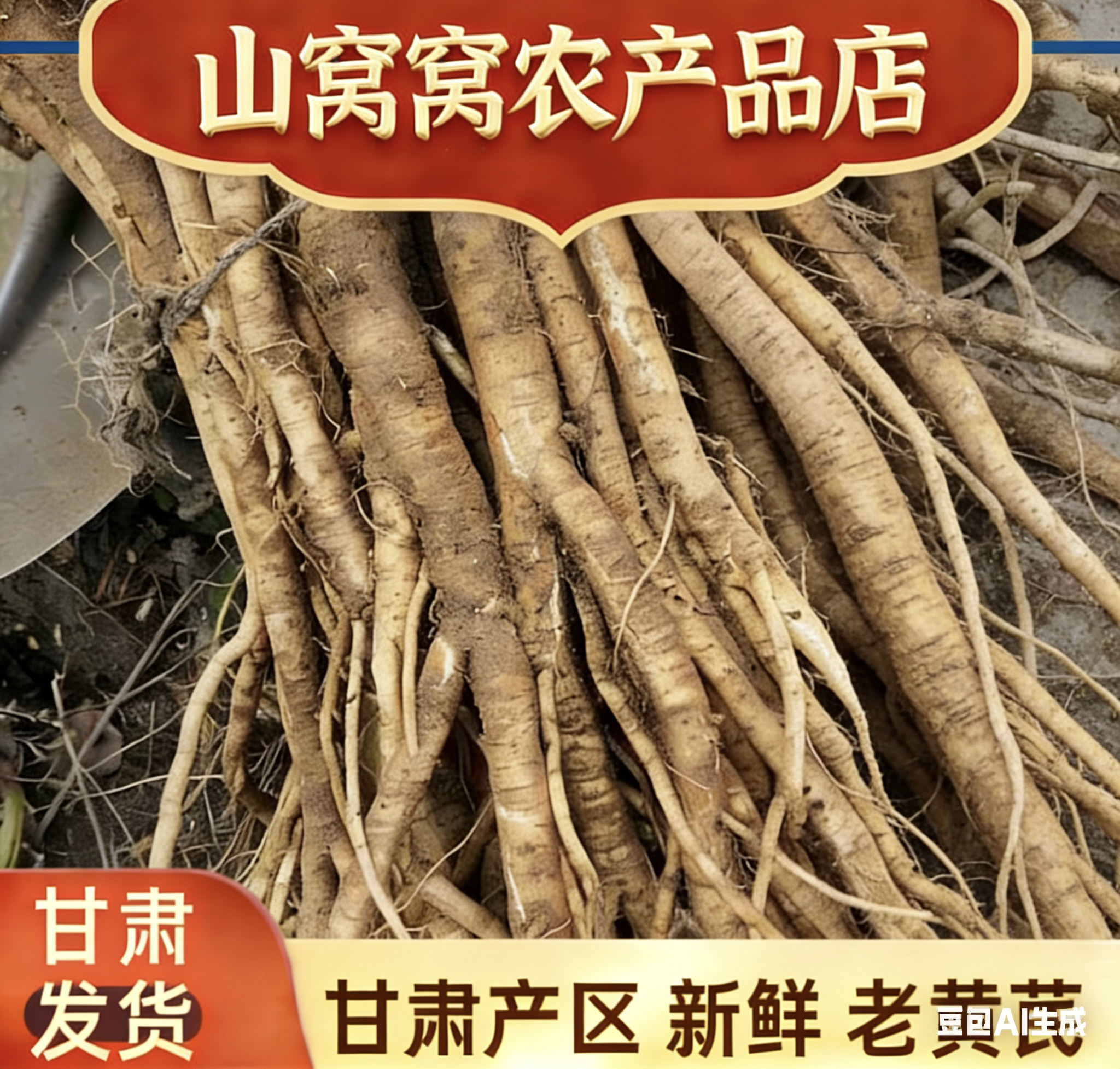 新鲜采挖黄芪可煲汤泡水