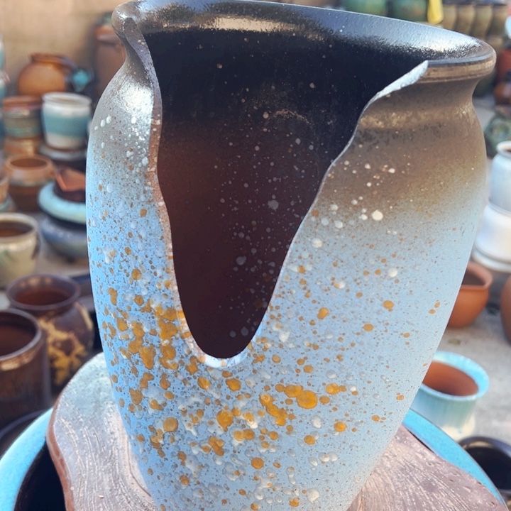 紫砂花盆高约30口约20切口