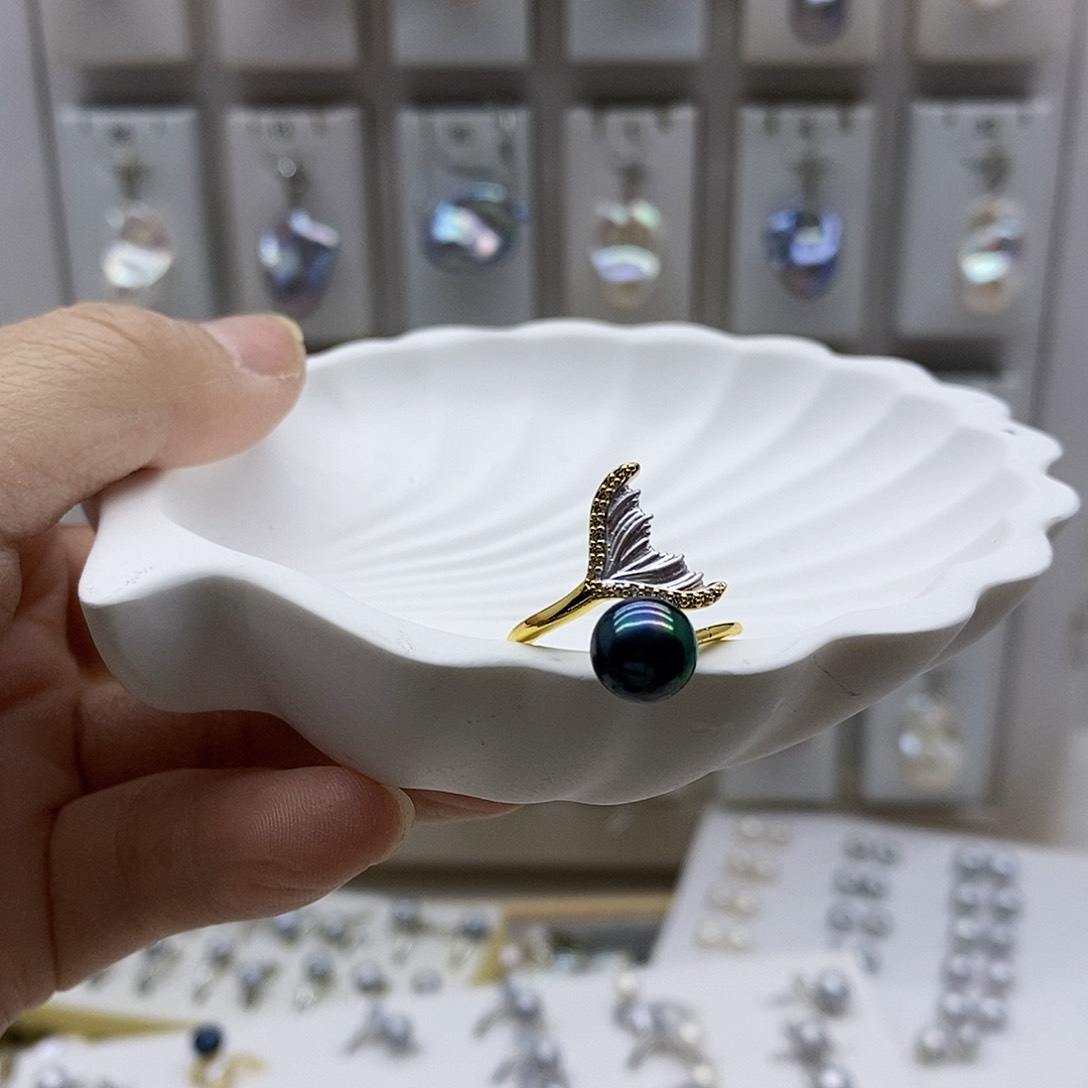 颈饰合金淡水珍珠