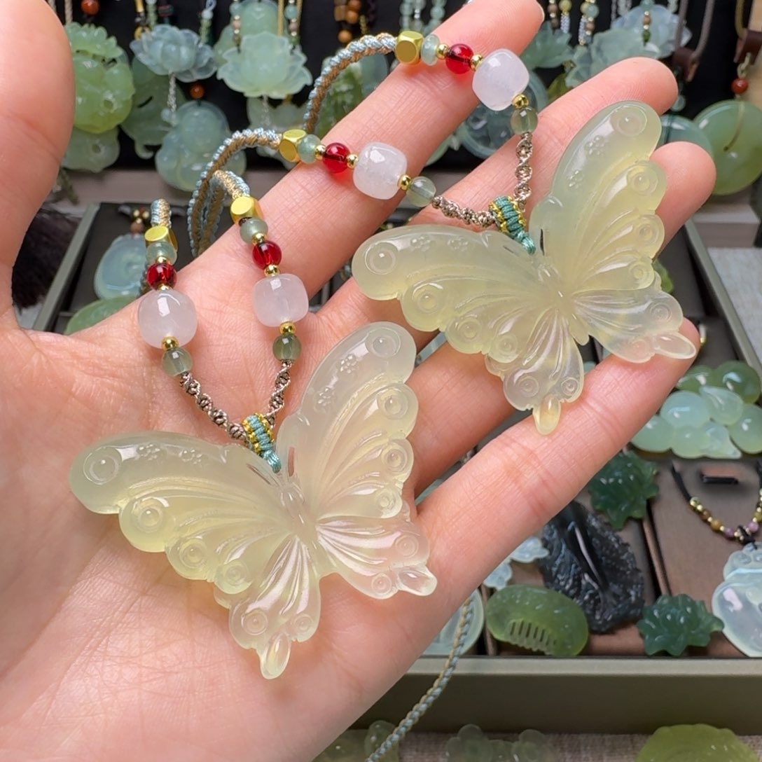 蛇纹石玉项链未镶嵌一个