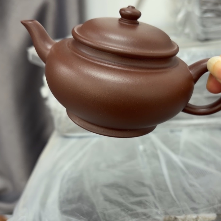 紫砂茶壶宜兴原矿老紫泥200