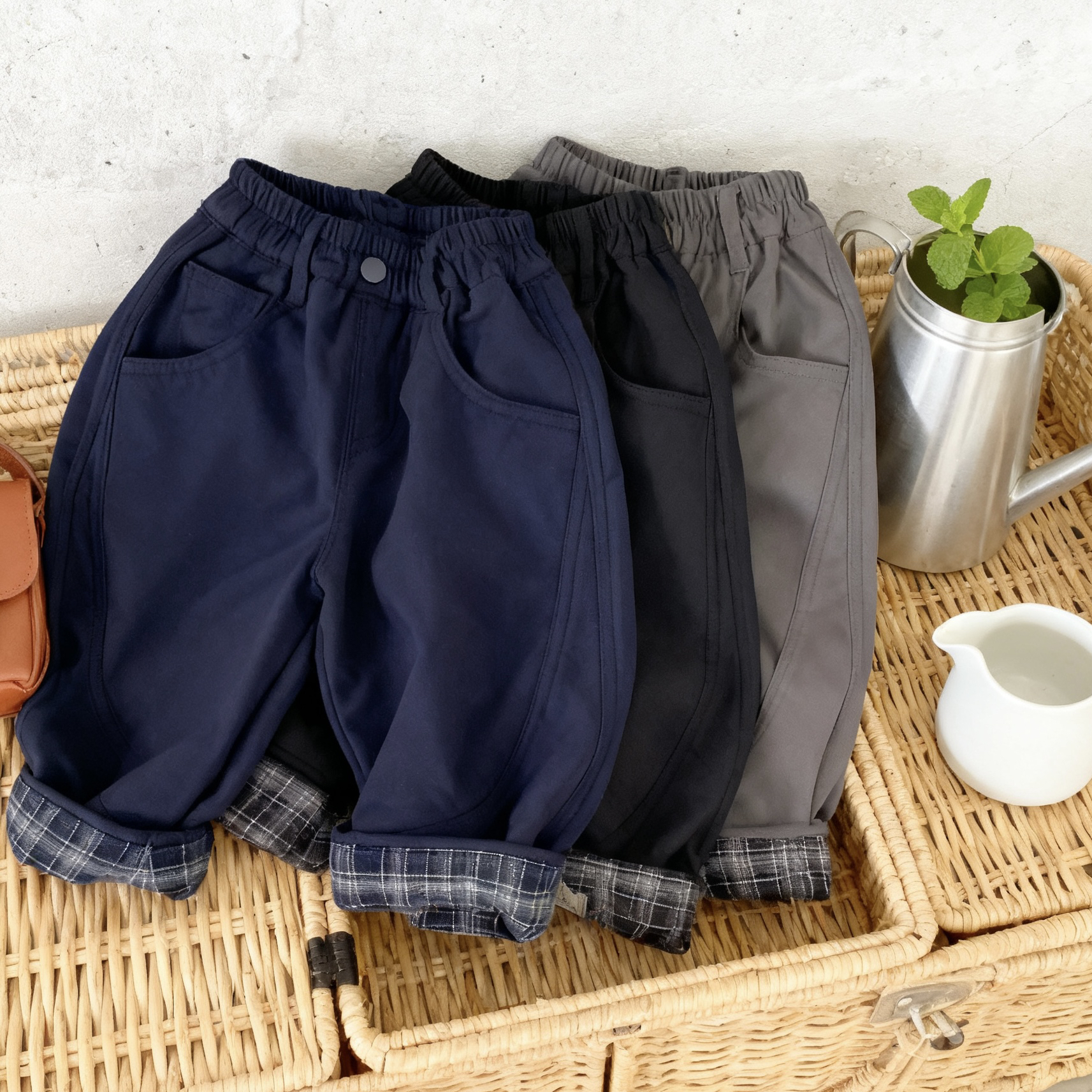 【新疆包邮】萌娃帅气十足时尚加绒加厚速干裤2025年新款25315