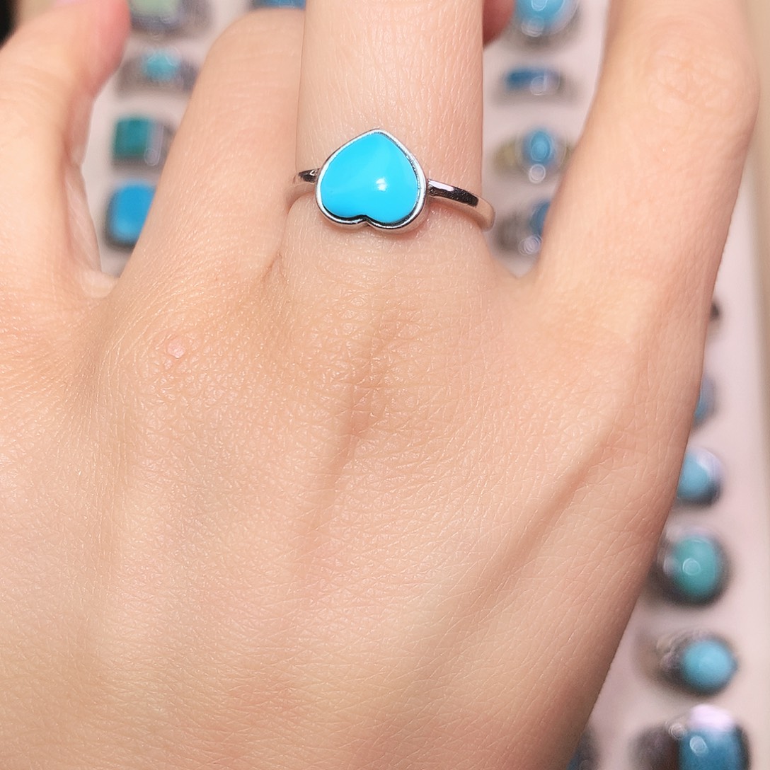 绿松石银S925镶嵌颈饰