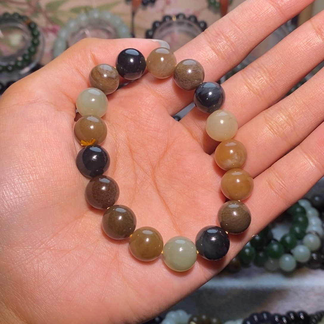 和田玉未镶嵌手链