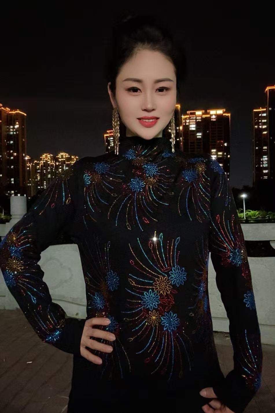 【46烟花双款式】秋冬舒适打底衫时尚百搭显瘦洋气半高领气质长袖