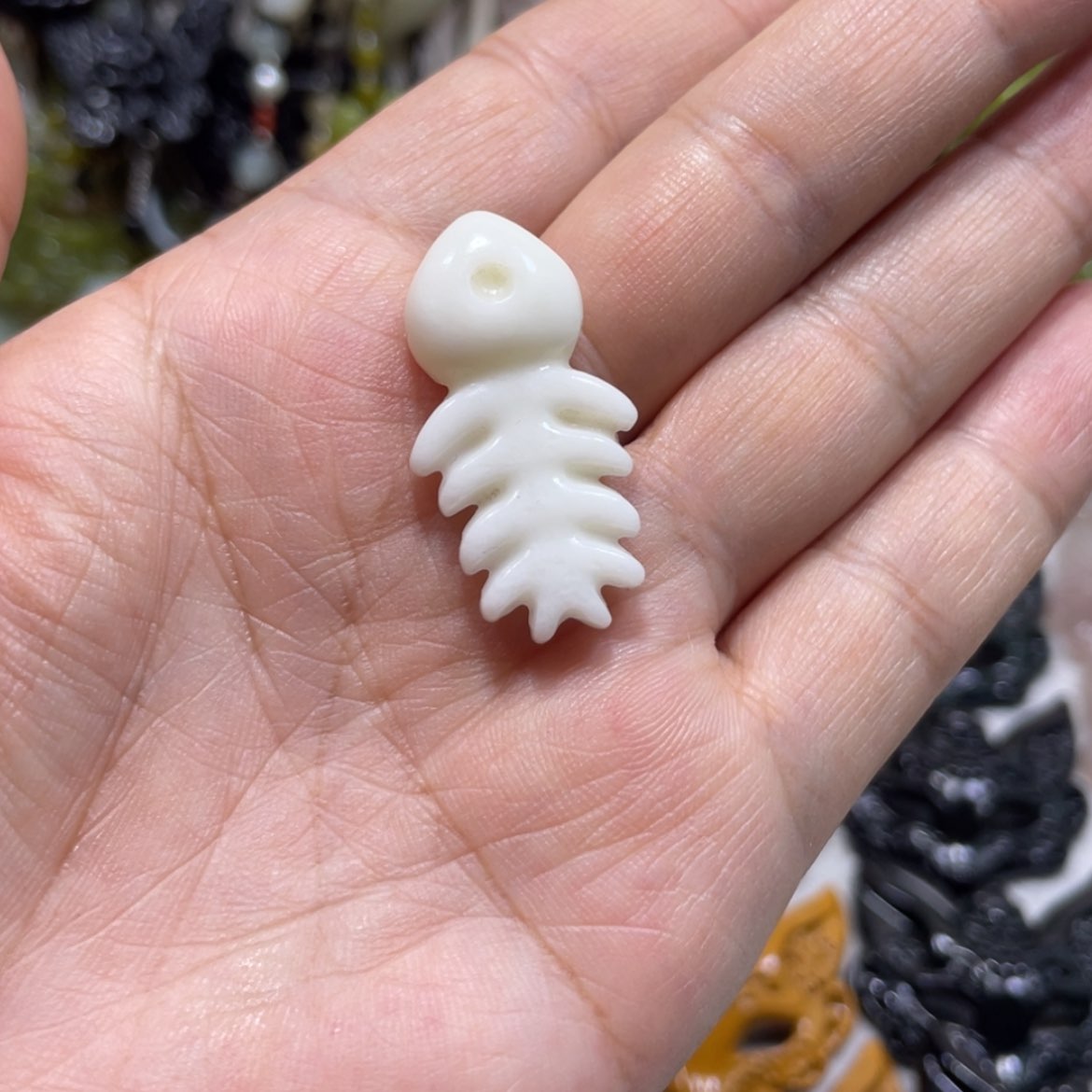 【闪购商品】岫玉颈饰未镶嵌绿**猫12吊坠