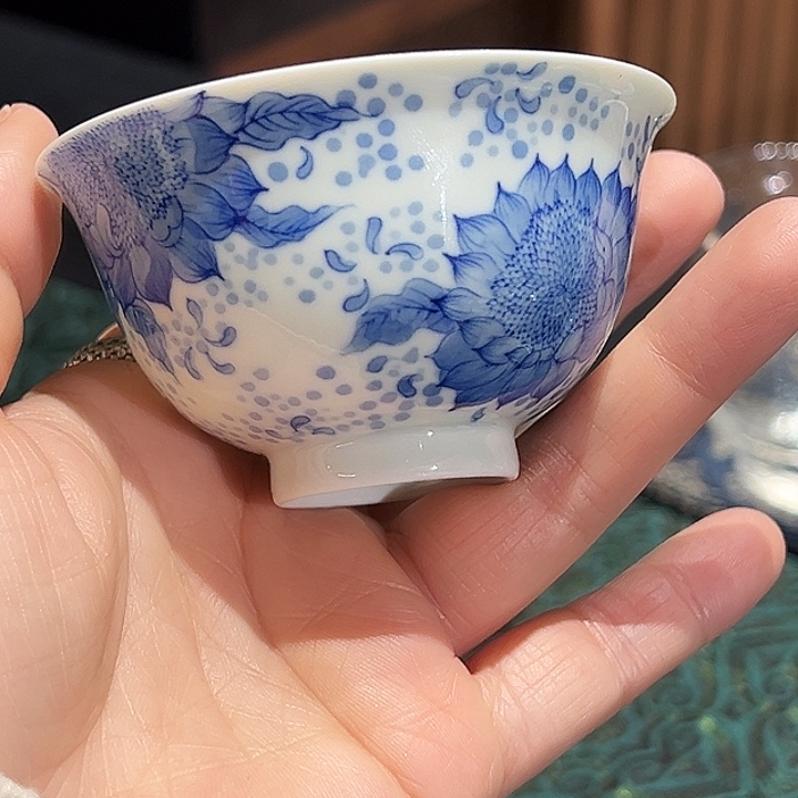 怡琅柴窑开播福利手工手绘杯