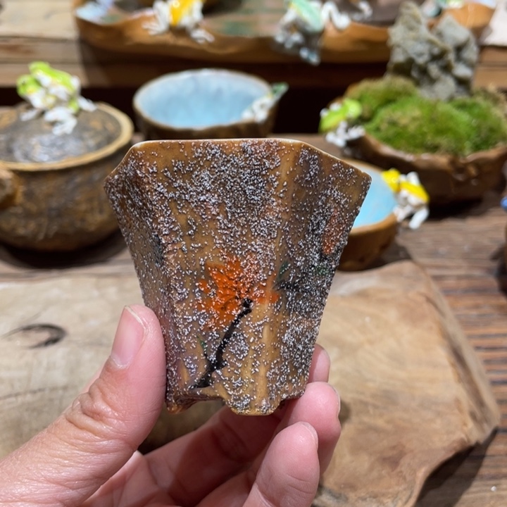 手工制作陶瓷茶具茶杯仿生茶器