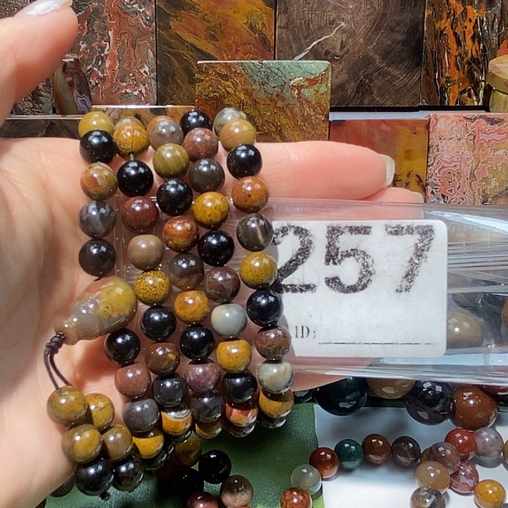 硅化玉未镶嵌天然北票树化玉108