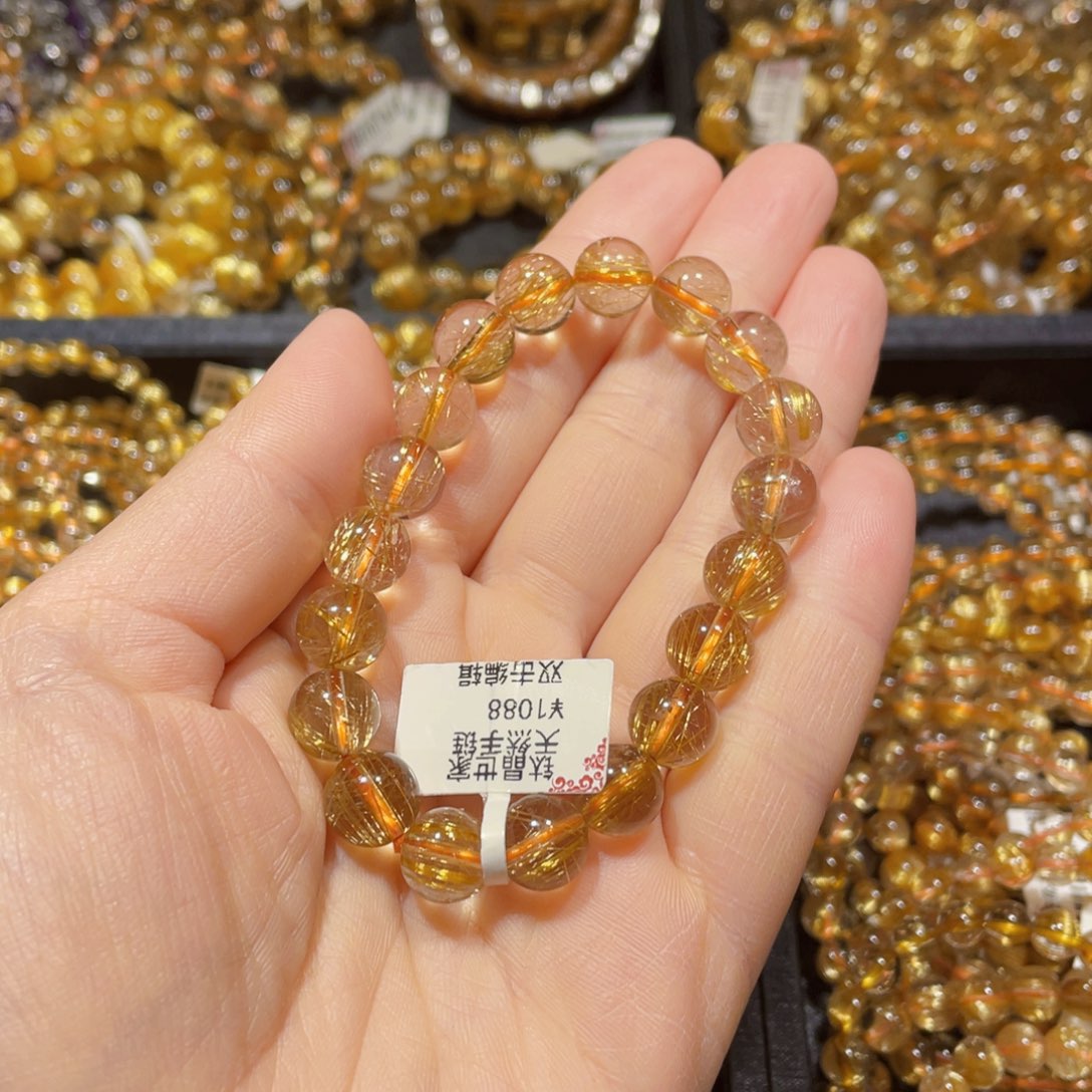 水晶手链未镶嵌琪****9天然水晶手链