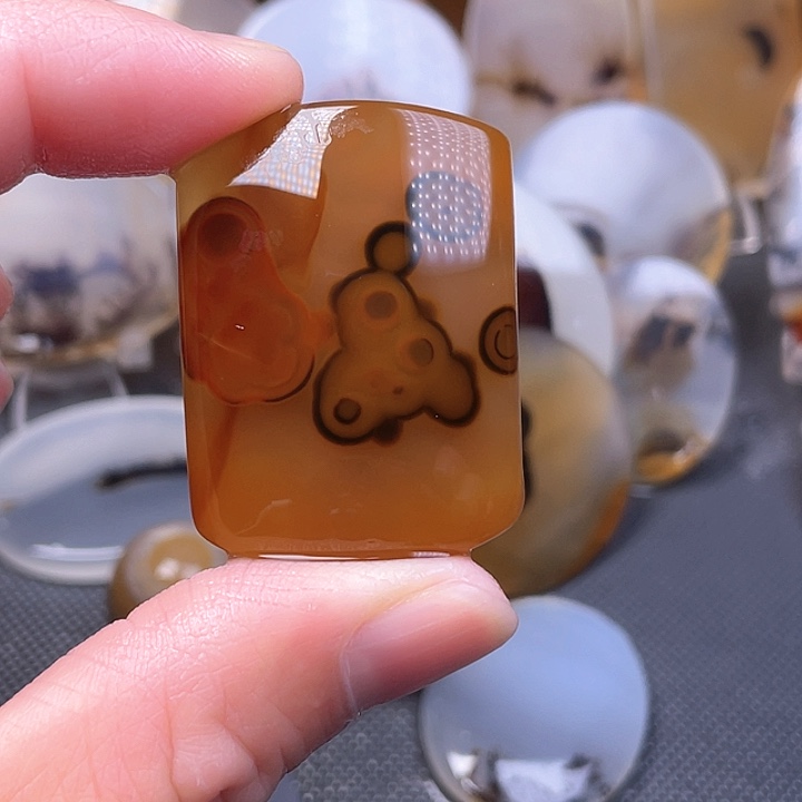 玛瑙/玉髓吊坠(不含链)未镶嵌