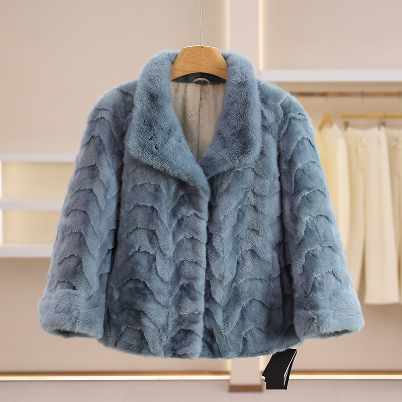 B3110-【25年珂家秋冬新款】方领短款气质派克服#1ZKA58P006