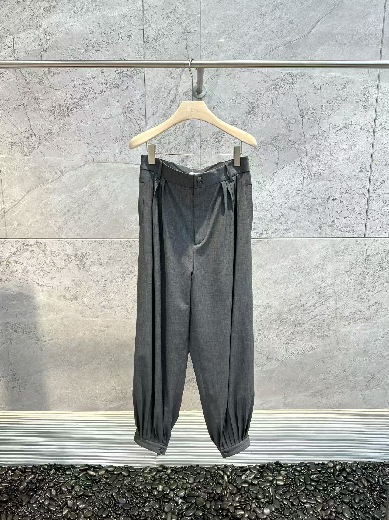 【immi】设计师品牌25冬新品高腰显瘦阔腿西装通勤裤0859x