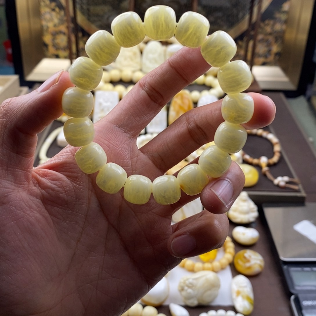 琥珀裸石未镶嵌蜜蜡吊坠项链腰链