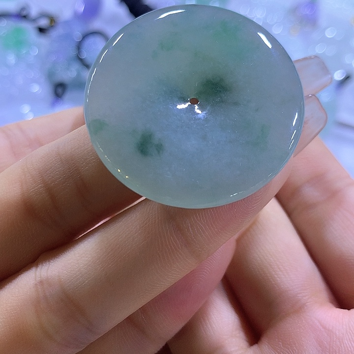 颈饰未镶嵌翡翠天然翡翠A货吊坠