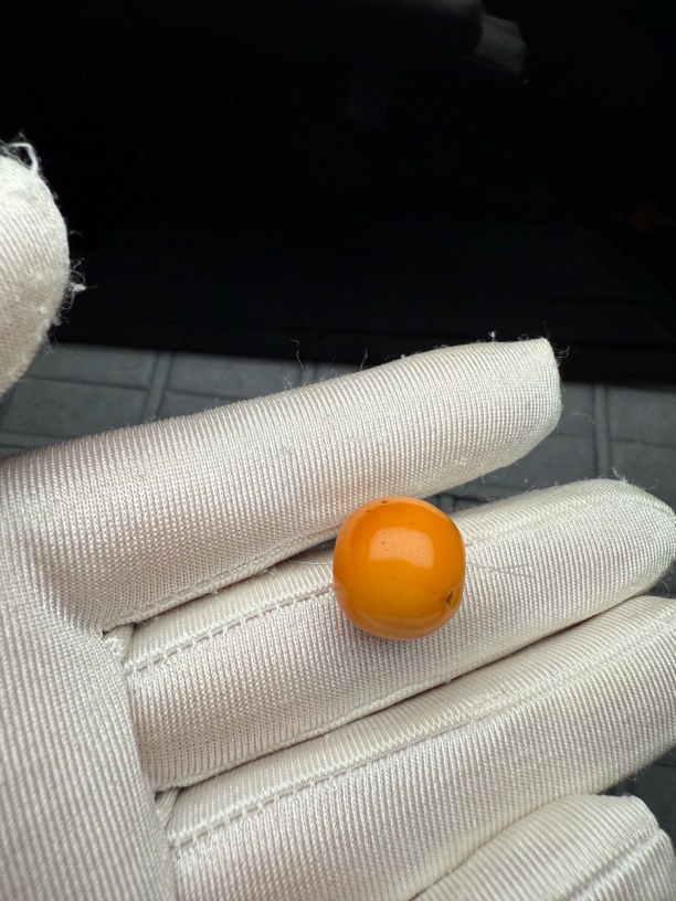 1.83，西亚老蜜蜡鼓珠单珠