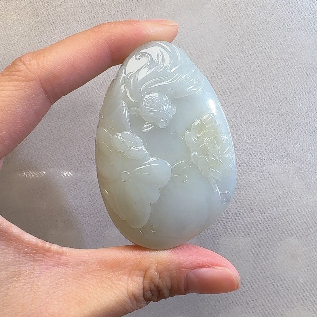 和田玉颈饰未镶嵌米达87.g大师