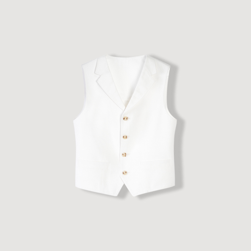 【白茶契约】RL周冬雨同款亚麻气质百搭西装马甲外套25A1102