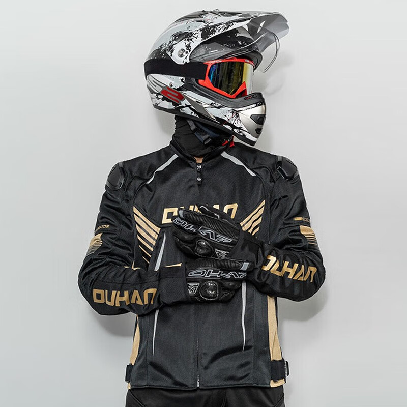 杜汉摩托车骑行服夏季男女款网眼透气防摔赛车机车服骑士装备外套