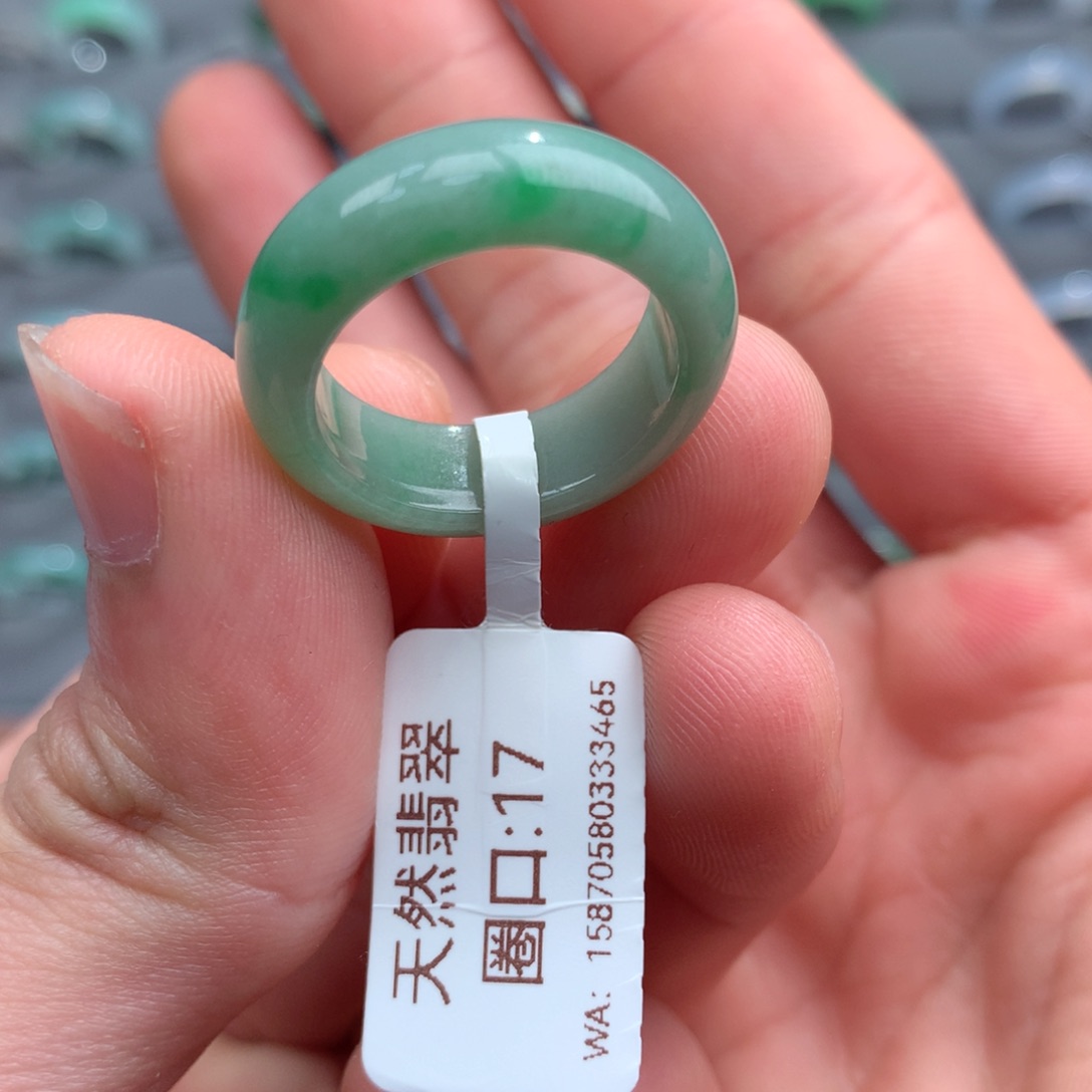 翡翠戒指未镶嵌天然