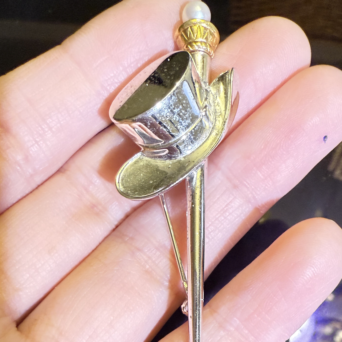 铜合金亚克力胸针 铜合金玻璃胸针 胸针戒指项链中古饰品