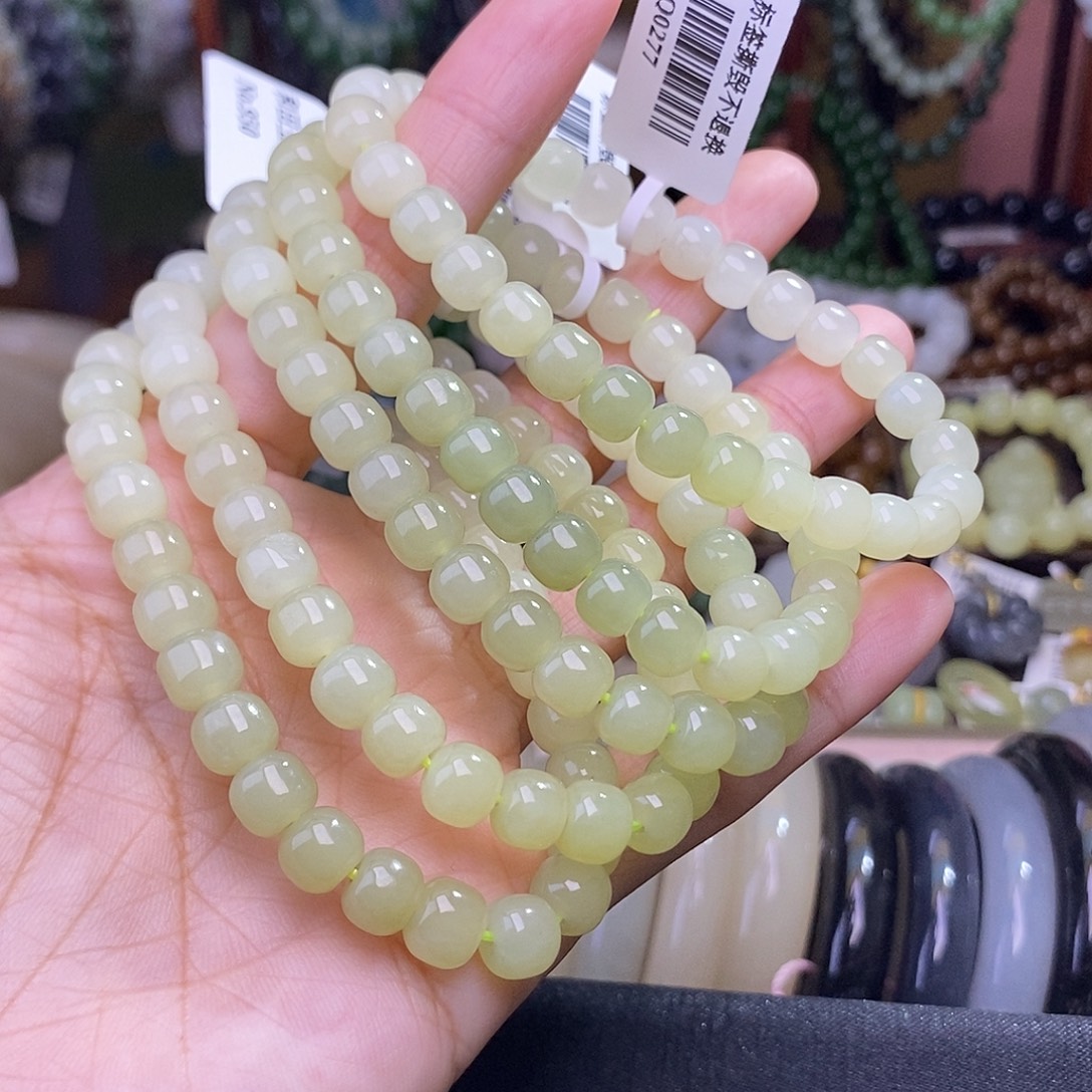 和田玉未镶嵌颈饰多样性发一 清货 黄口手链约7.4