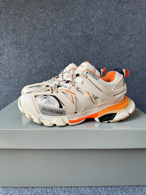 99新 Balenciaga/巴黎世家  40码 track 白橙 老爹鞋 原盒