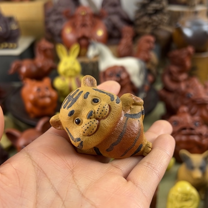 茶宠紫砂紫砂老虎