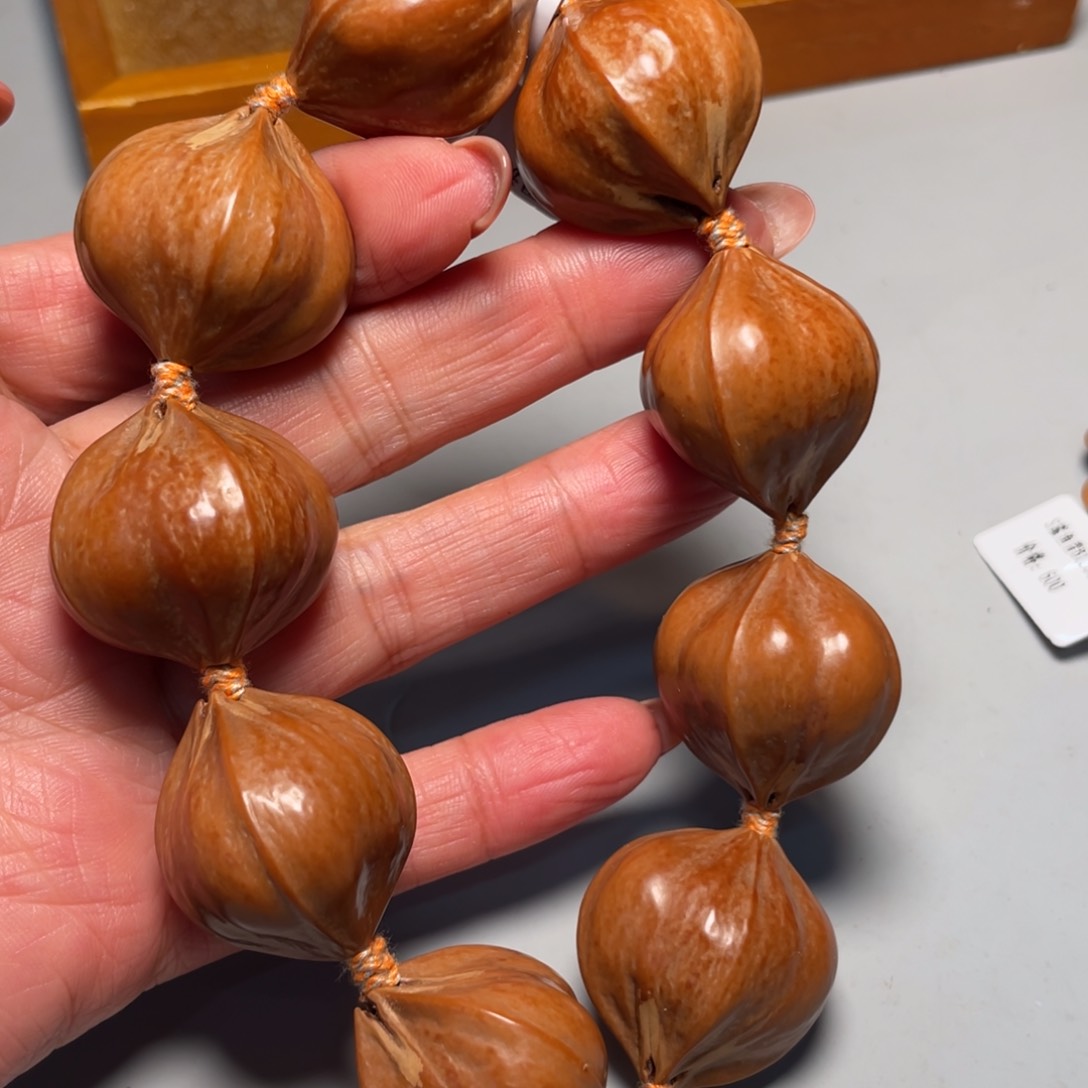 橄榄核手串四花原皮手串