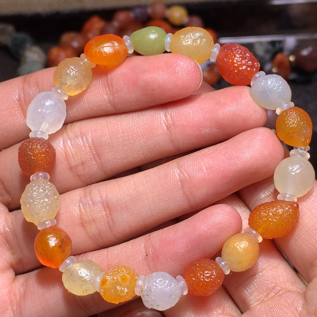 未镶嵌玛瑙/玉髓珠宝半成品