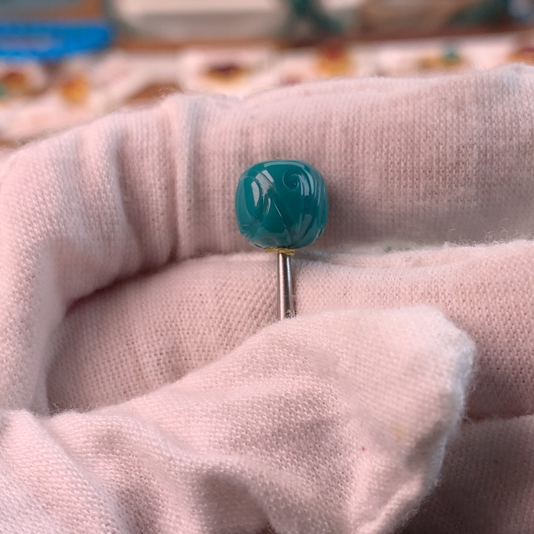 绿松石未镶嵌配饰蕊9*8.3