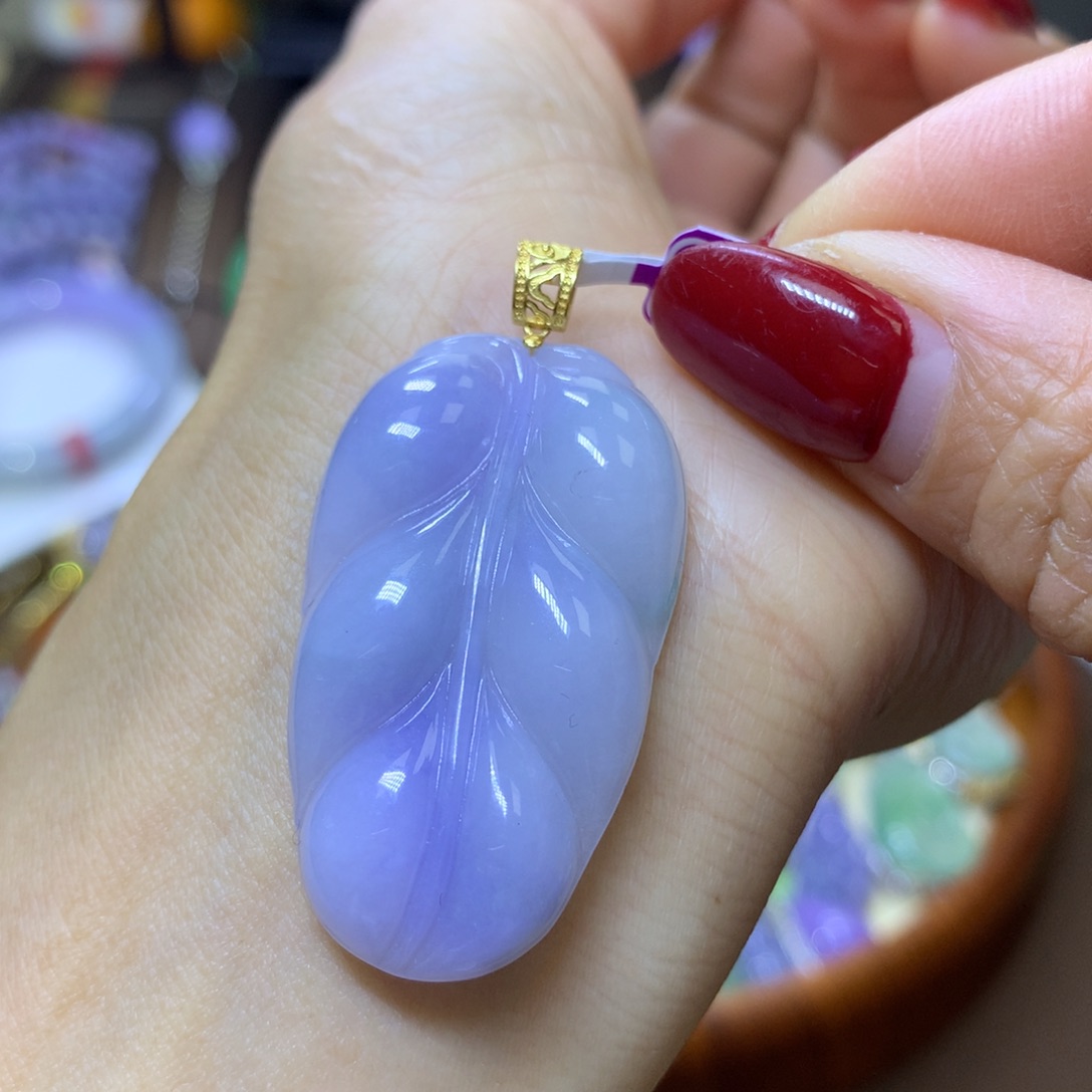 【闪购商品】翡翠颈饰18K金镶嵌翡翠