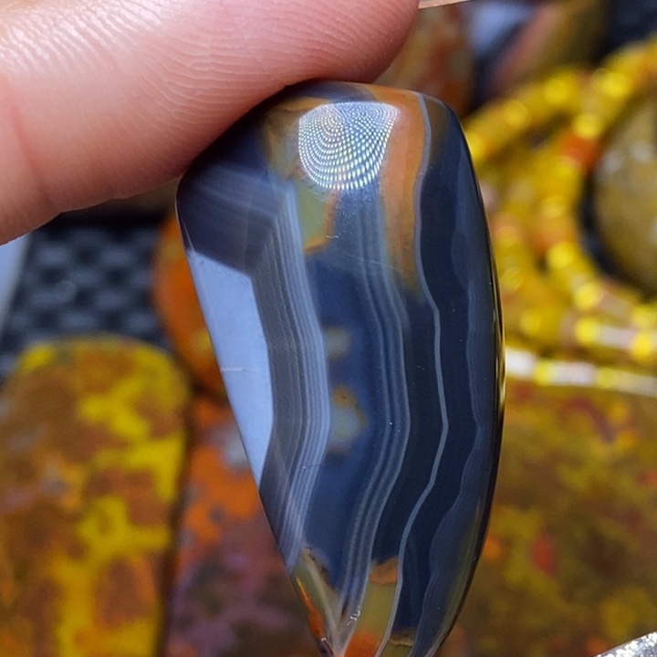 玛瑙/玉髓颈饰足银镀金镶嵌